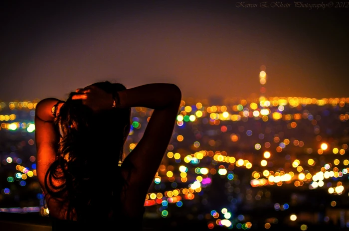 women s sleeveless top untitled night bokeh arms up females 2k 4k 5k