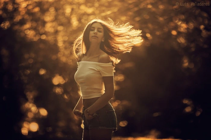 women s white off shoulder top untitled photography brunette