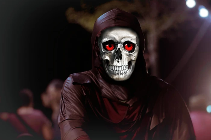 collage fantasy mystical photomontage skull and crossbones 2k 4k 5k