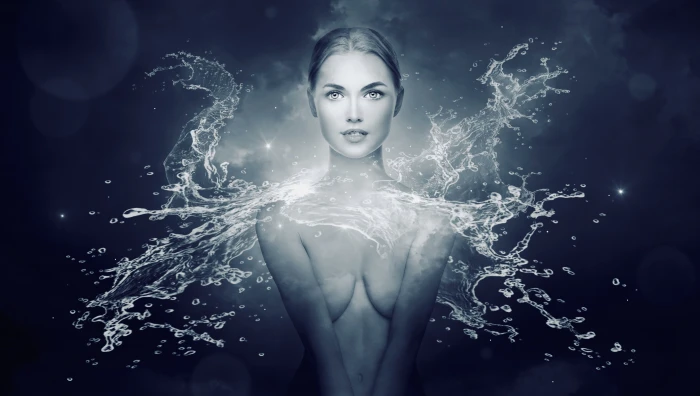 fantasy woman water movement inject composing mysterious 2k 4k 5k