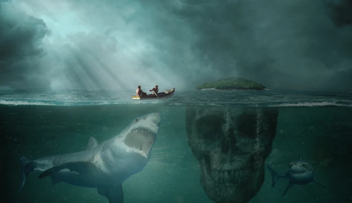 island hai photomontage photoshop dangerous adventure 2k 4k 5k