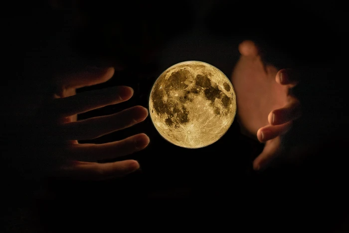 moon hand hands mystical hd wallpaper cool one person 2k 4k 5k
