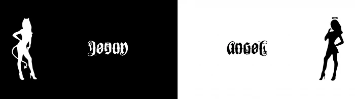 ange angel demon devil dual monitor screen widescreen dualmonitor dualscreen 2k 4k