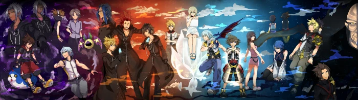 disney dual hearts kingdom multi widescreen dualmonitor dualscreen 2k 4k