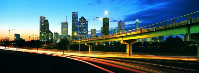 Rush Hour City Dual Monitor brown concrete bridge architecture widescreen dualmonitor dualscreen 2k