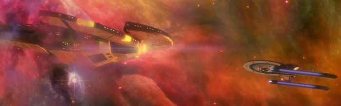 star trek space nebula stars spaceship dual monitors multiple display widescreen dualmonitor dualscreen 2k 4k