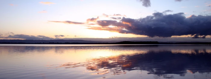 the sky water nature lake river landscapes cloud dual monitor hdtv widescreen dualmonitor dualscreen 2k