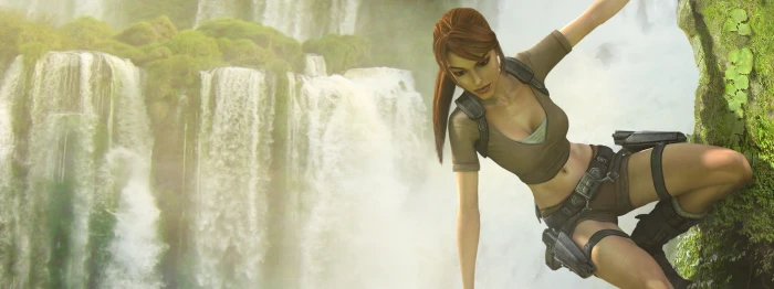 video games tomb raider dual screen lara croft Video Games Tomb Raider HD Art widescreen dualmonitor dualscreen 2k