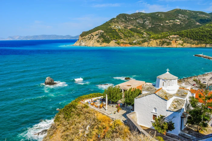 greece skopelos island greek sporades mediterranean aegean 2k 4k 5k