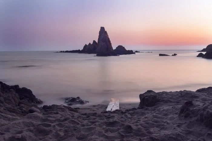 horizon shot sea sunset beach nature coastline rock Object 2k 4k 5k