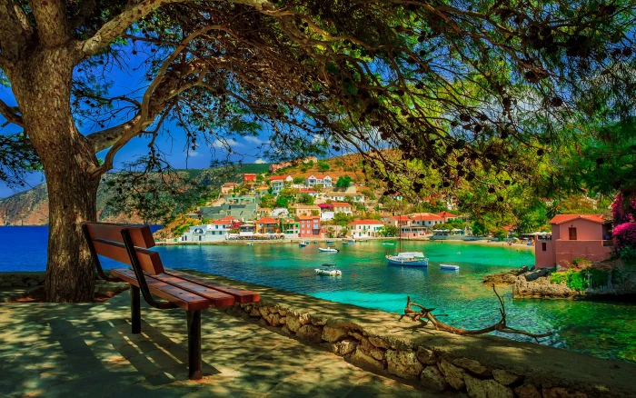Kefalonia Island The Largest Ionian In Archipelago At End Of Gulf Patras Landscape Hd Wallpaper Download For Mobile And Tablet 2k 4k 5k