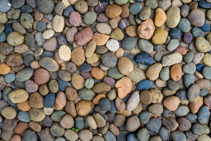 white yellow and blue stone pebbles beach stones background 2k 4k 5k