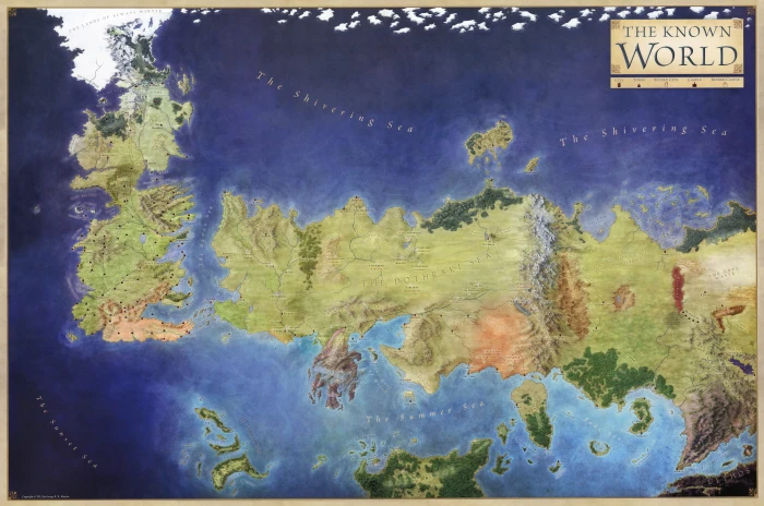 world map illustration Westeros backgound A Song of Ice and Fire 2k 4k 5k