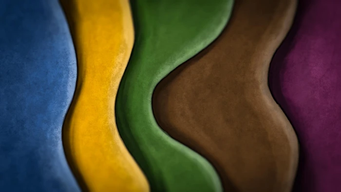 Color Waves Digital Painting Wallpaper 2k