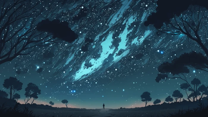 Phantom skies abstract art minimalism wallpaper 2k