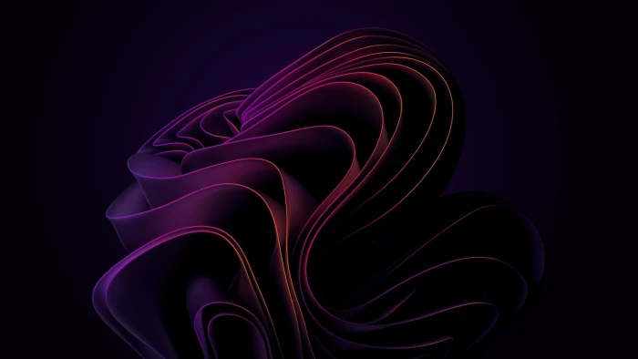 Windows 11 Abstract Purple Gradient Bloom 2k