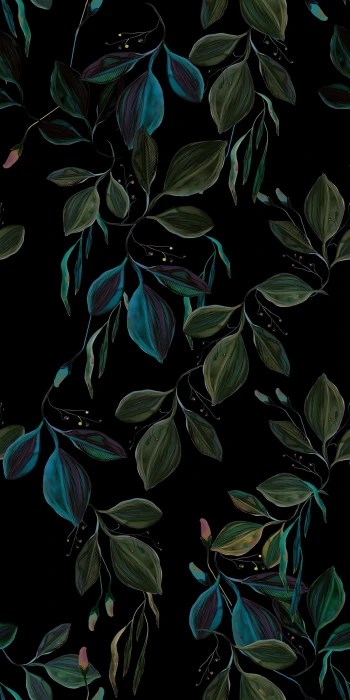 Leaf In Time Amoled wallpaper mobile background 4k 2k