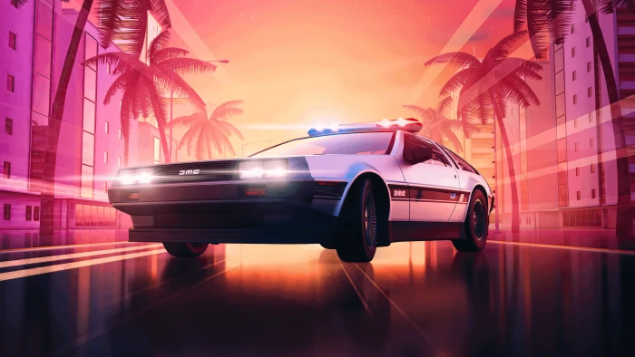 DeLorean Hot Pursuit 2k 4k