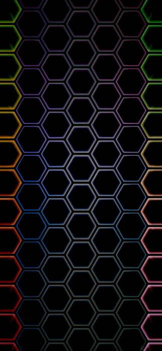Neon Hexagon amoled