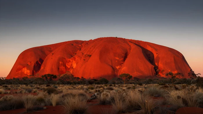 Uluru Ayers Rock at Sunset 2k 4k