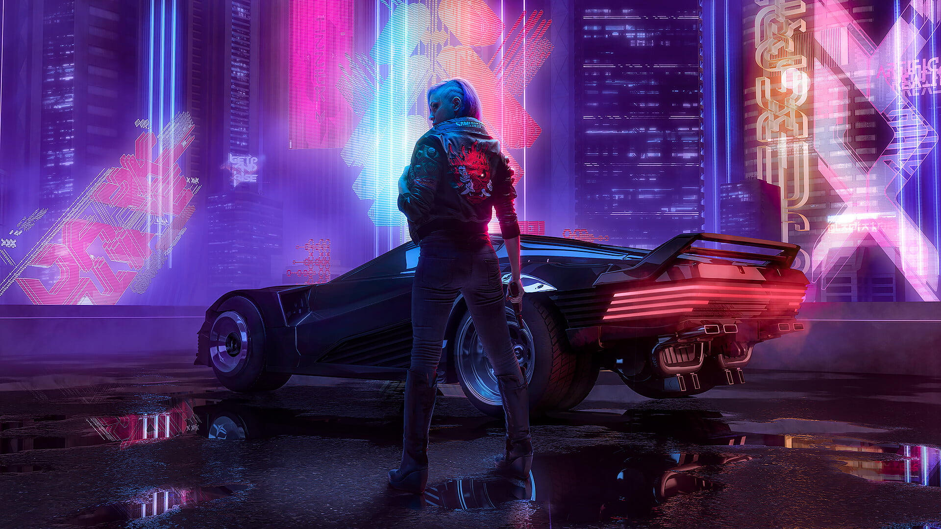 cyber cyberpunk Cyberpunk car futuristic jacket Octokuro 18