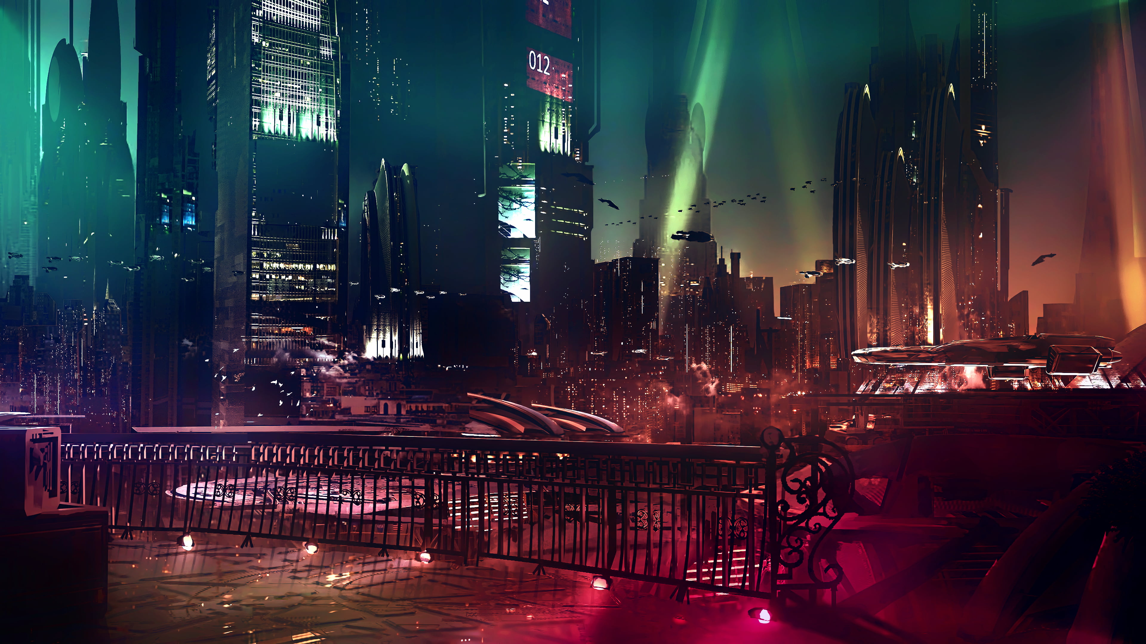 cyber science fiction digital art concept cyberpunk 2k