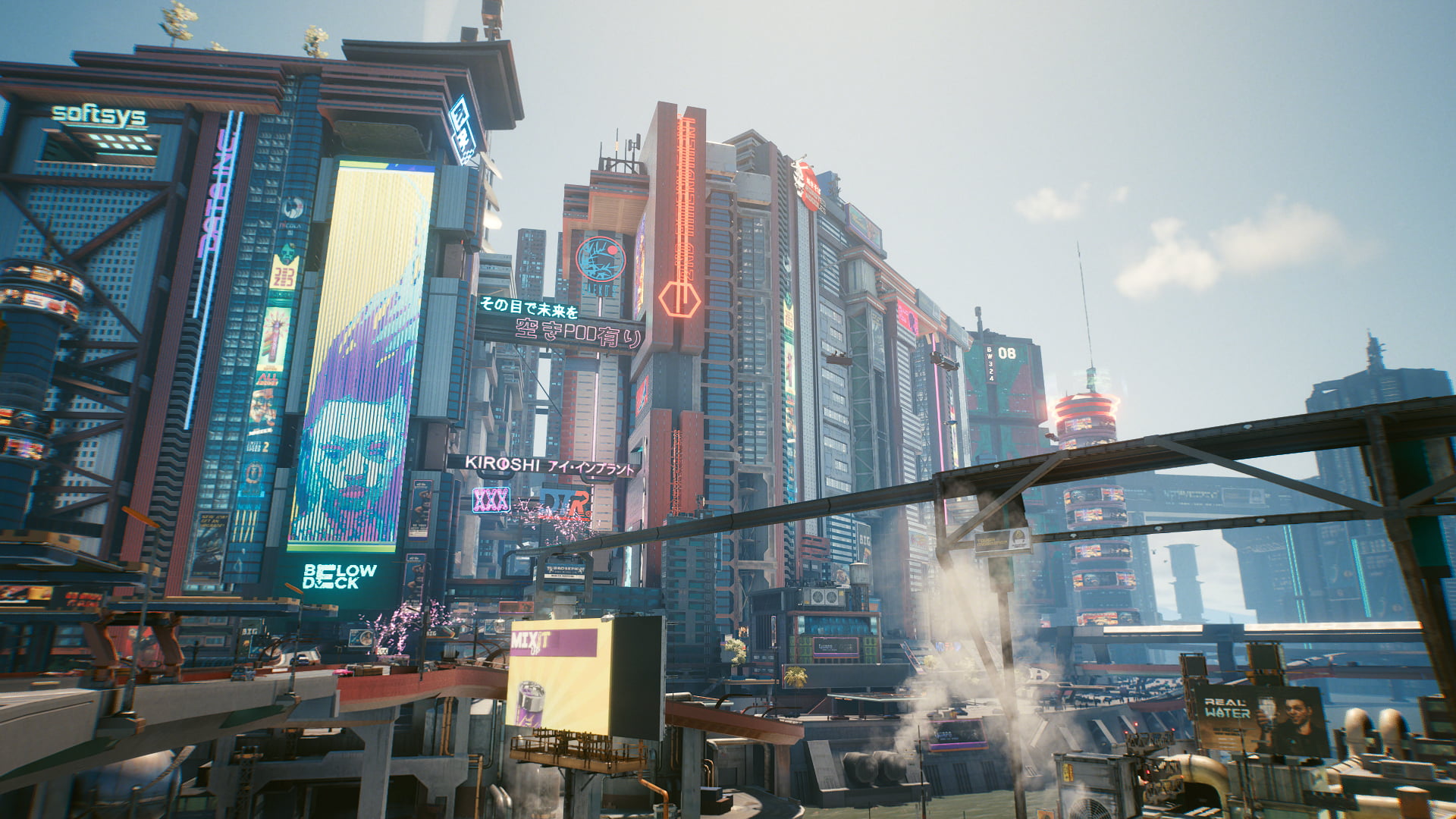 Cyberpunk cyber city