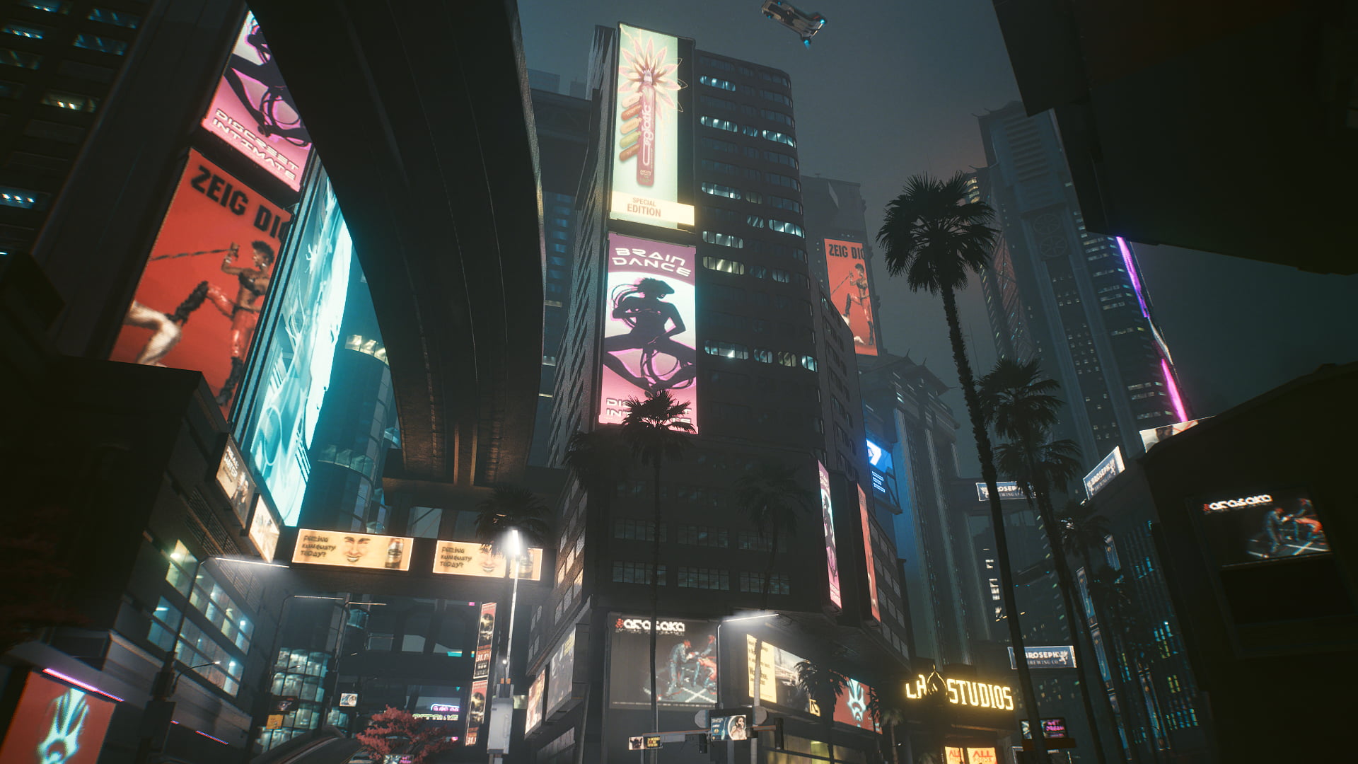 Cyberpunk cyber city