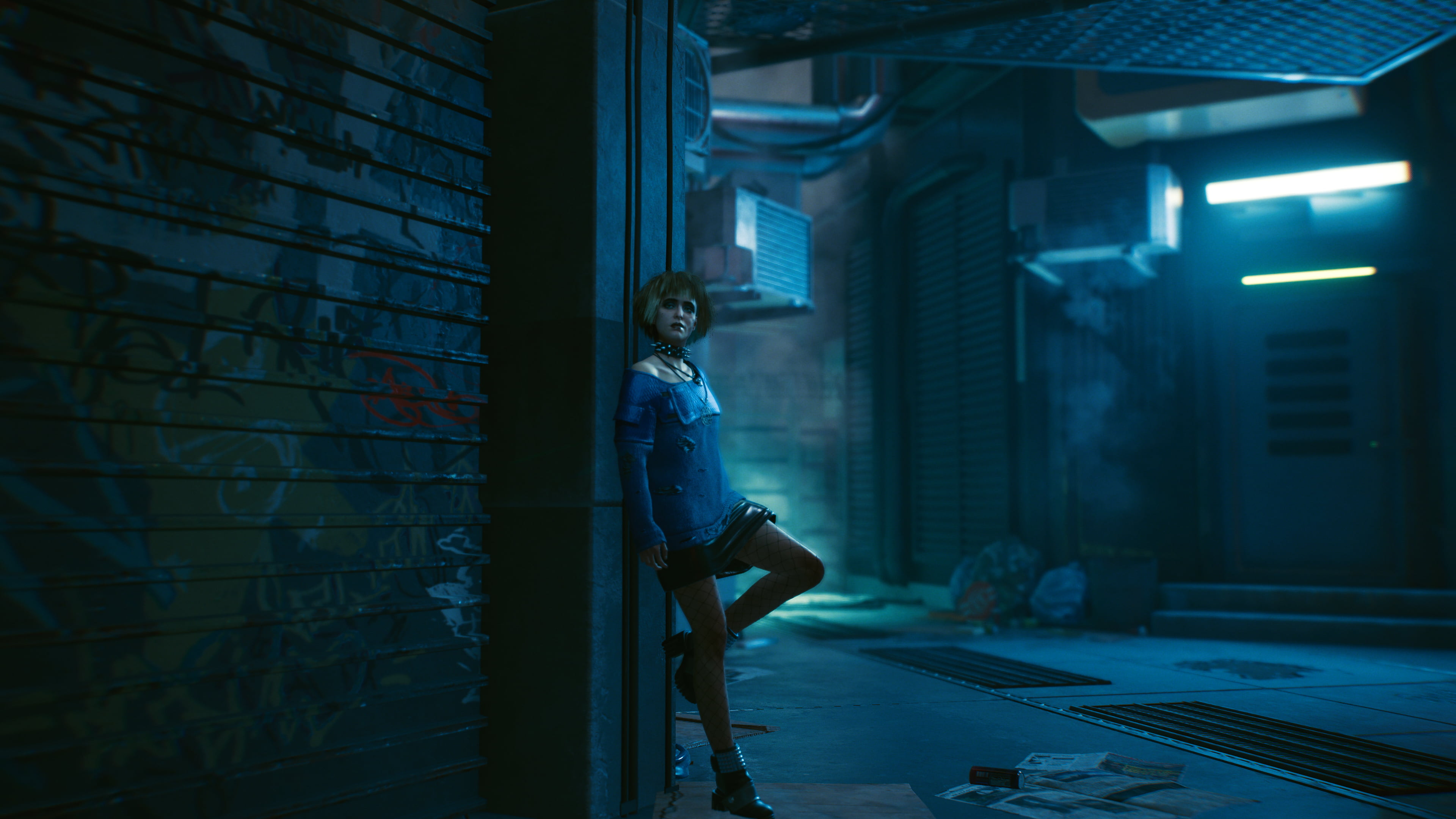 Cyberpunk video games love purple pink neon underground 2k