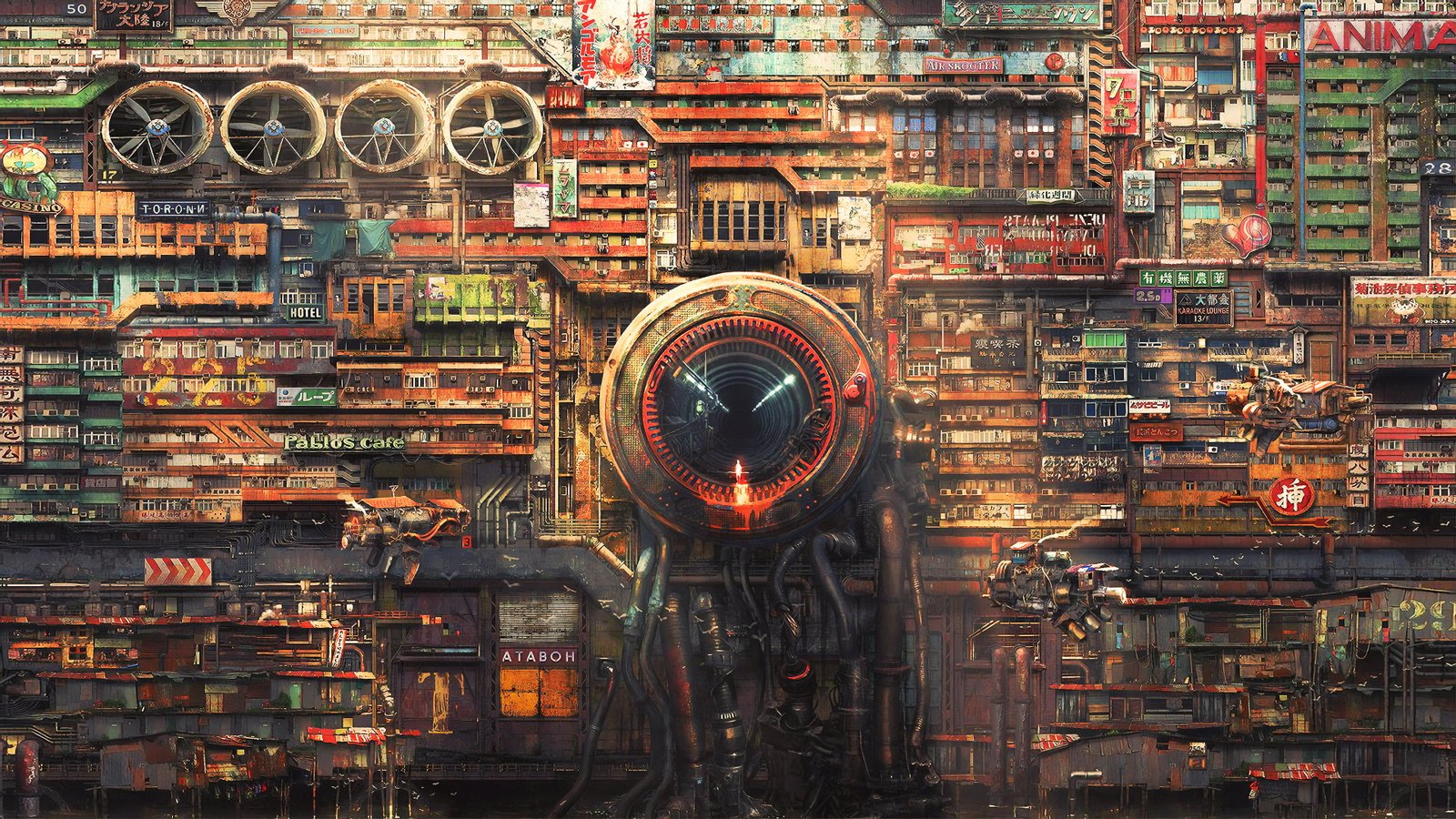 futuristic science fiction digital art concept artwork 2k