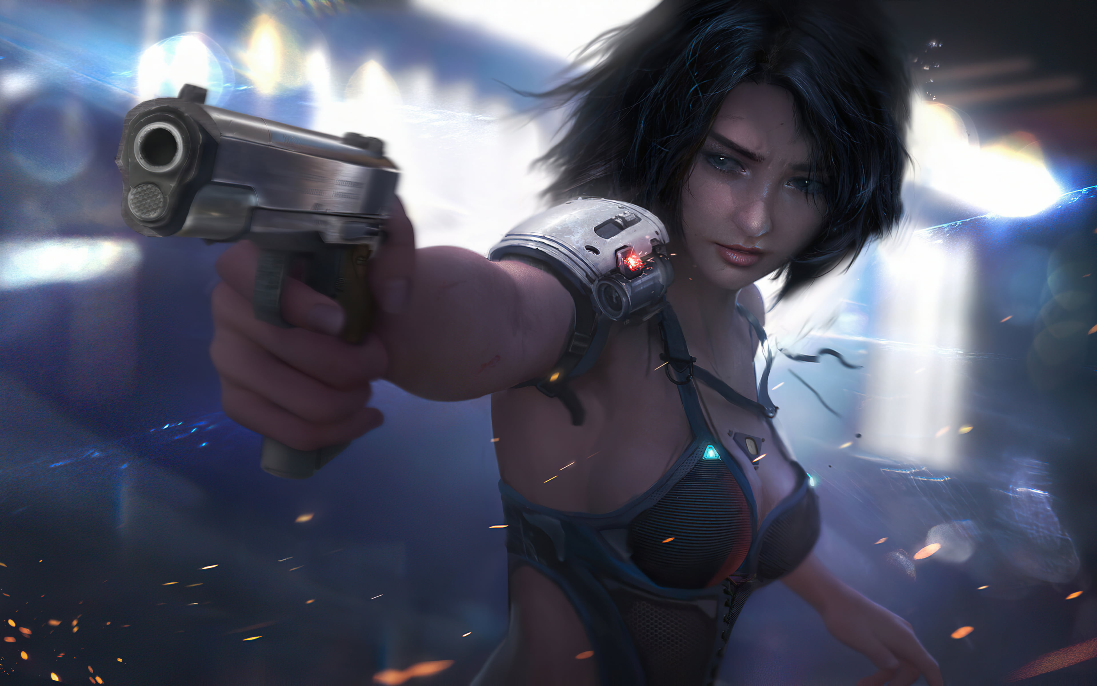 futuristic science fiction digital art concept artwork 2k