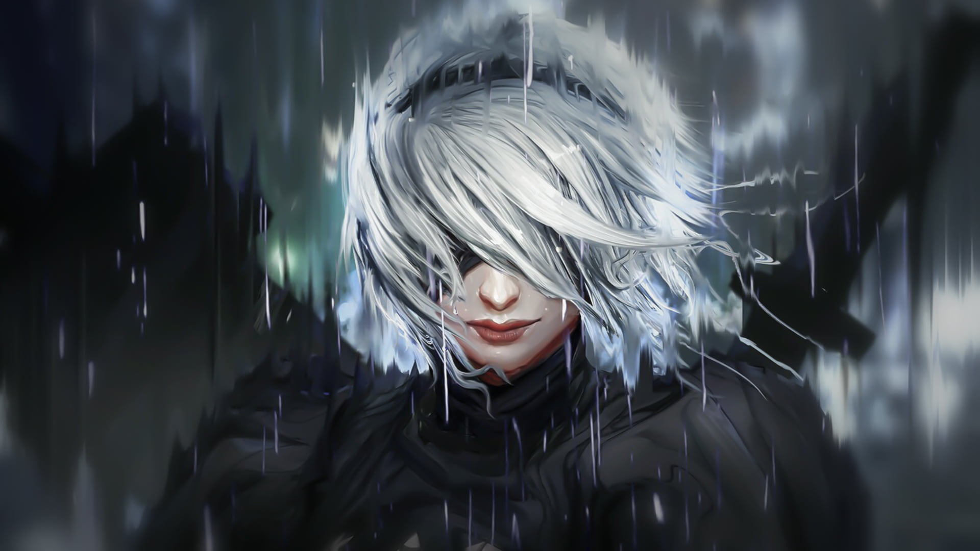 Nier Automata fan art backgound texture 59