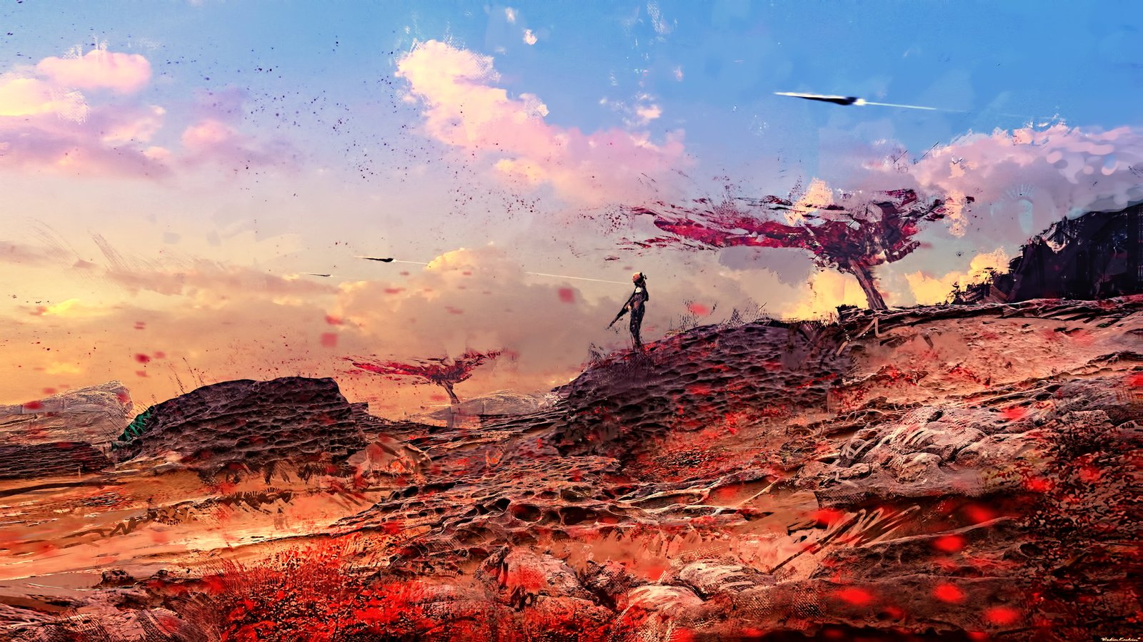 science fiction digital art concept artwork futuristic 2k