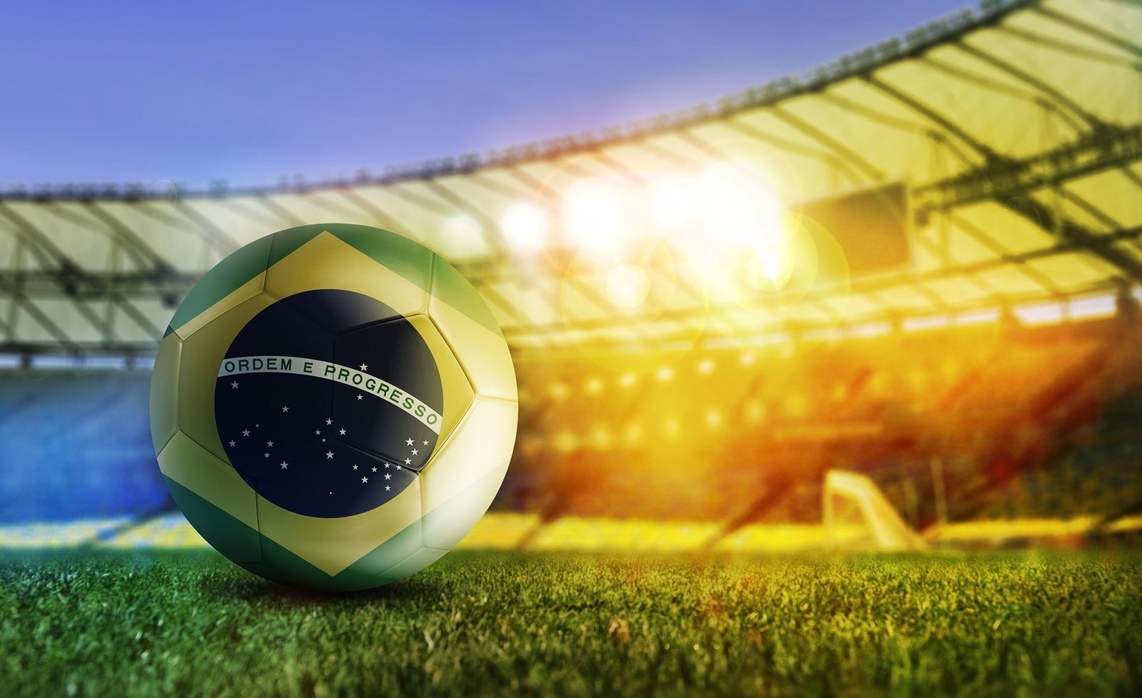 Football yellow and green soccer ball Sports Fifa world cup