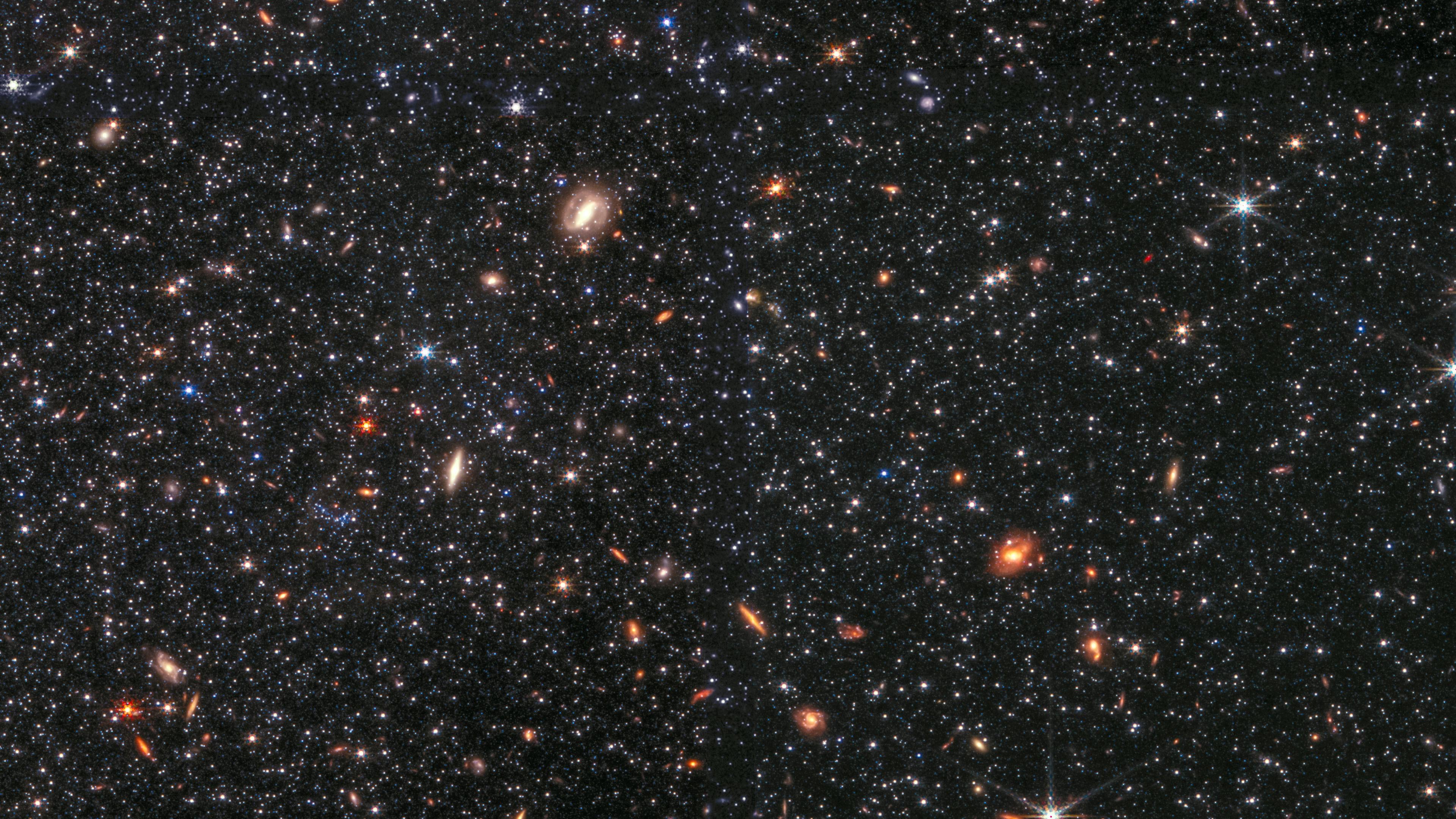 Webb telescope Dwarf galaxy WLM NIRCam Top and bottom 2k