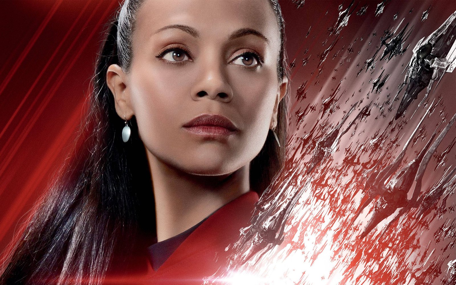 zoe saldana star trek movie poster actress hollywood 2k
