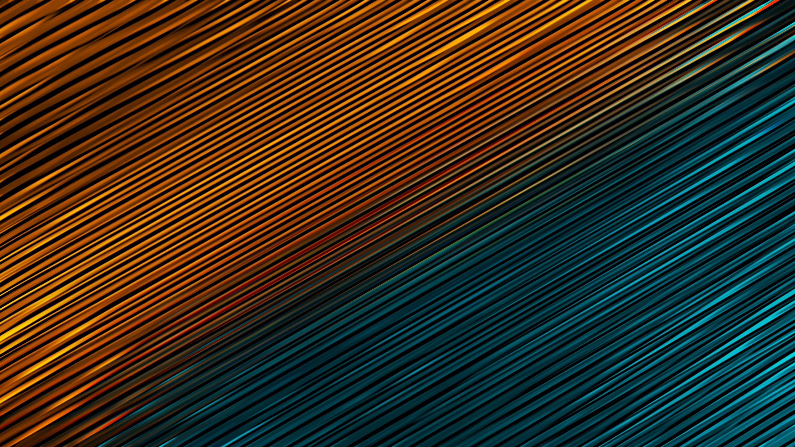 blue and orange digital wallpaper lines art colorful 2k