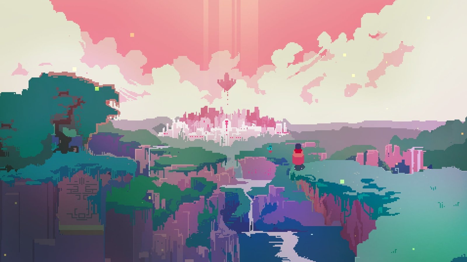 multicolored abstract painting illustration Hyper Light Drifter