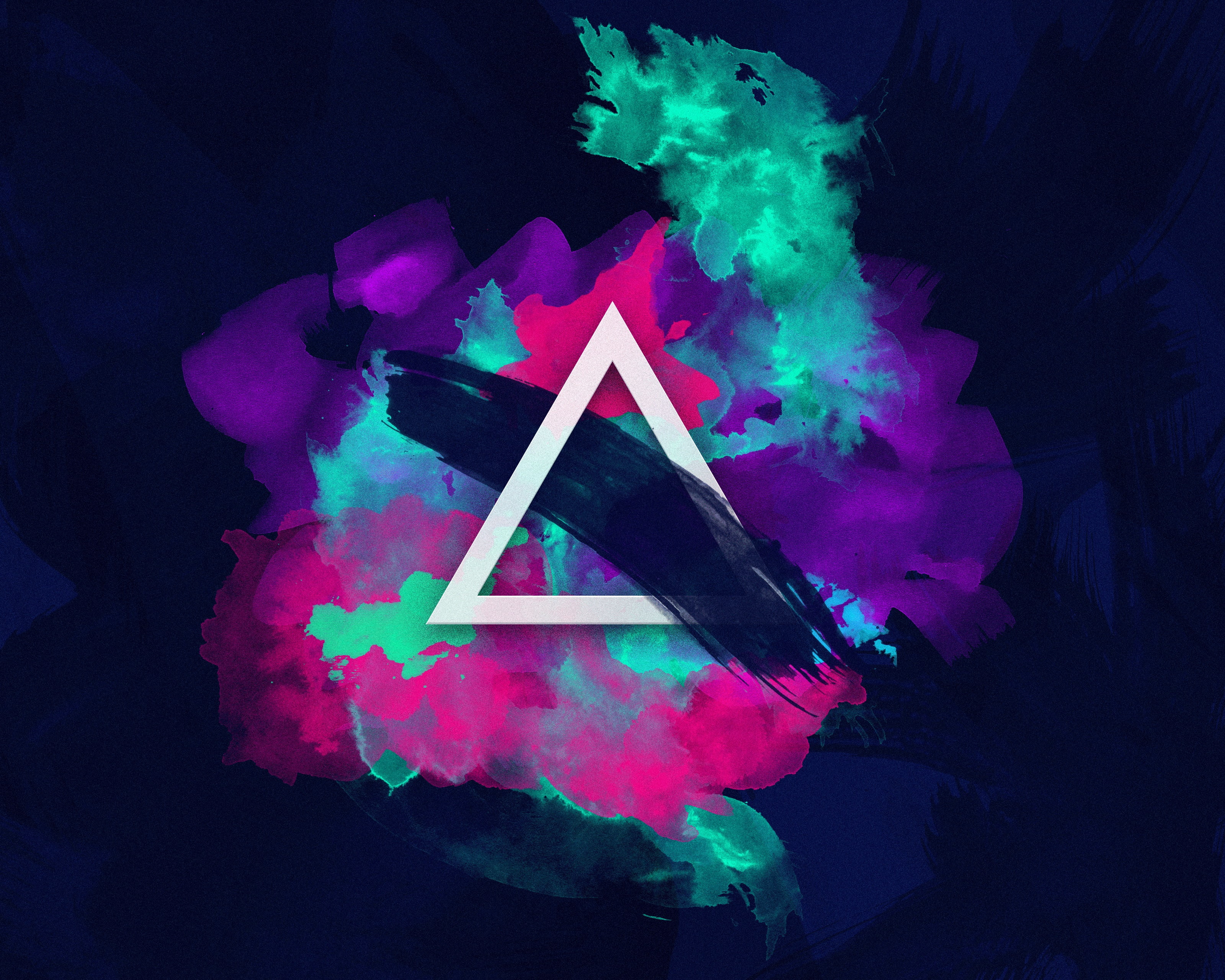 multicolored triangle abstract art graphic design vector digital 2k