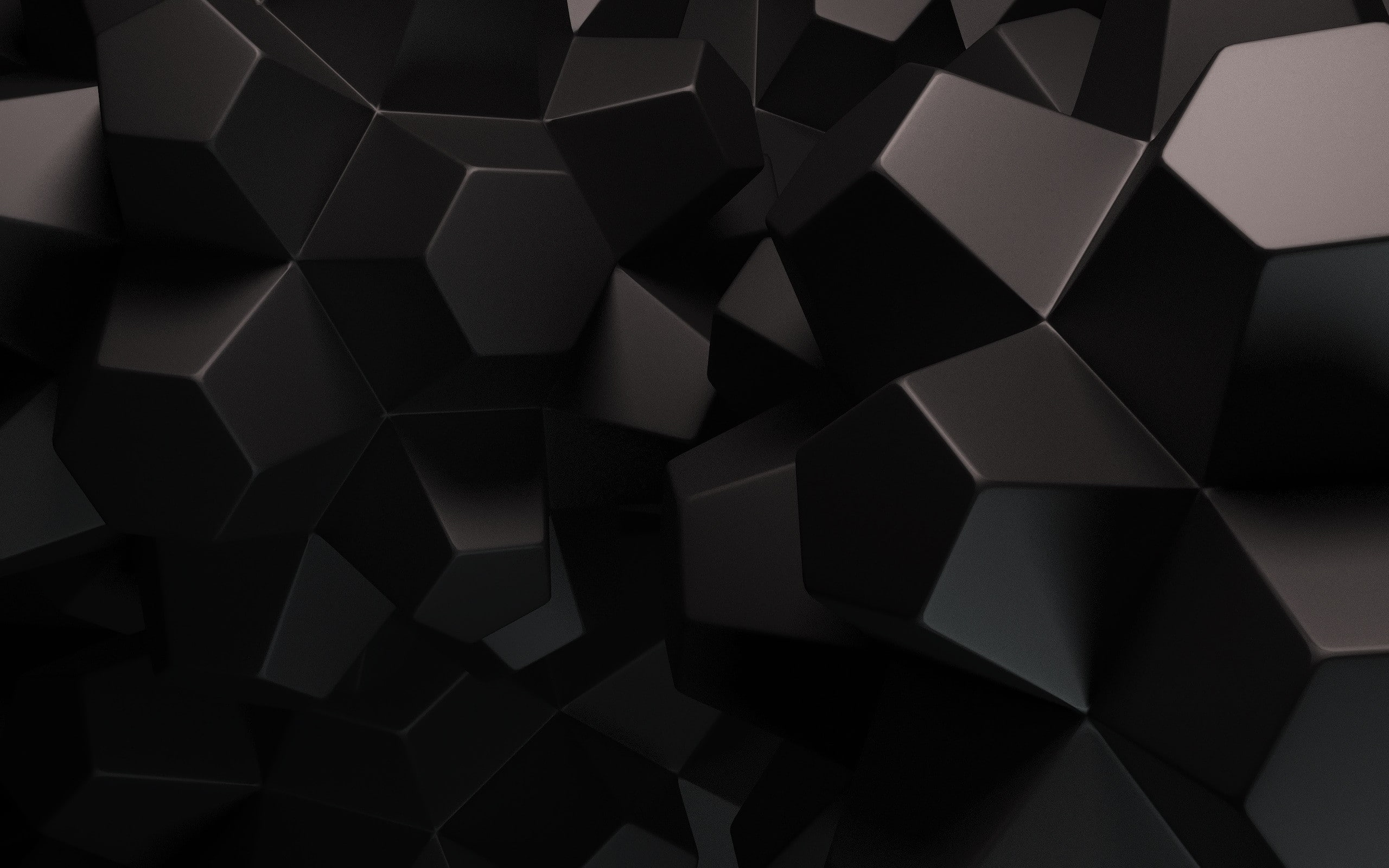 simple black background geometry dark abstract digital art 2k