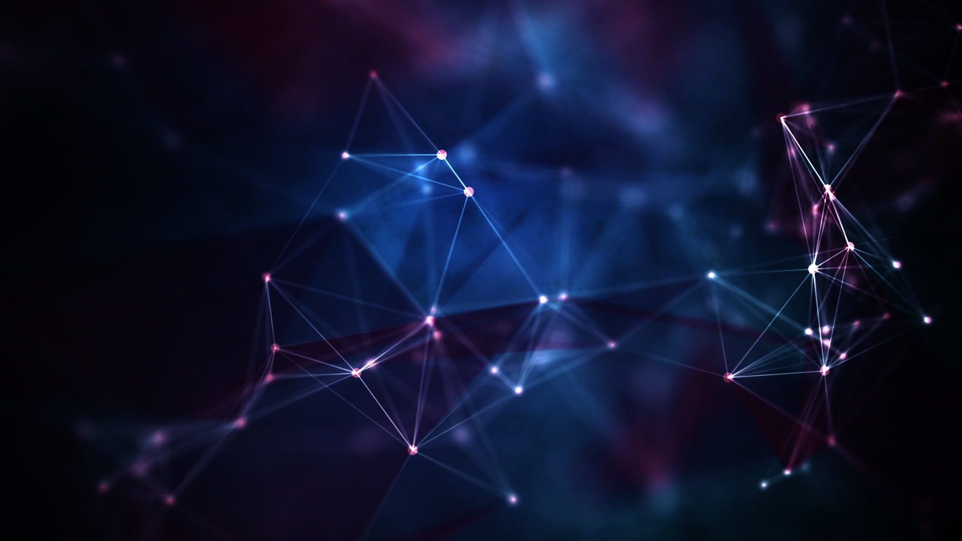 two blue crystals and purple constellation poster Plexus 33