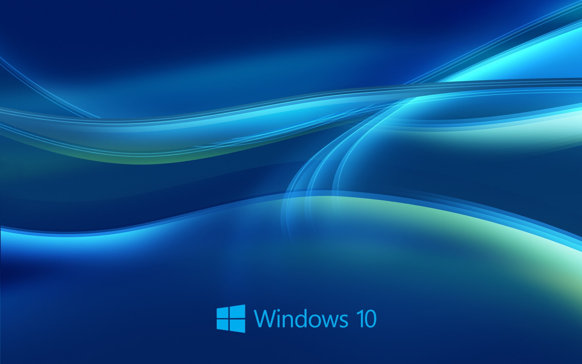 Windows 10 system abstract blue background