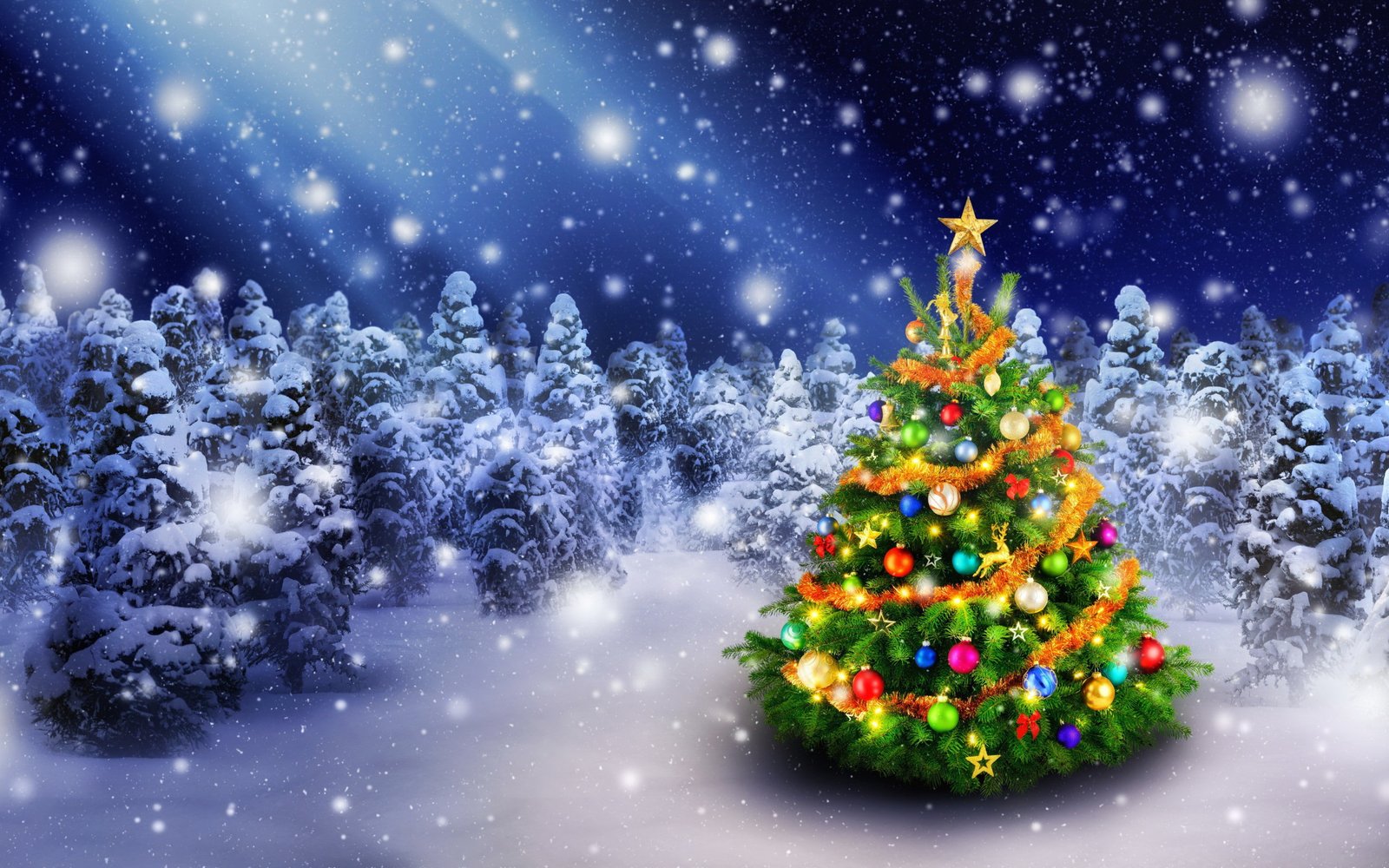 Christmas decoration tree green mini christmas snow winter 2k