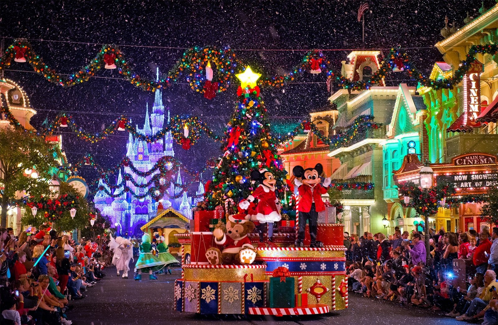 Let it Snow Disney Mickey and Minnie Mouse costumes Holidays 2k