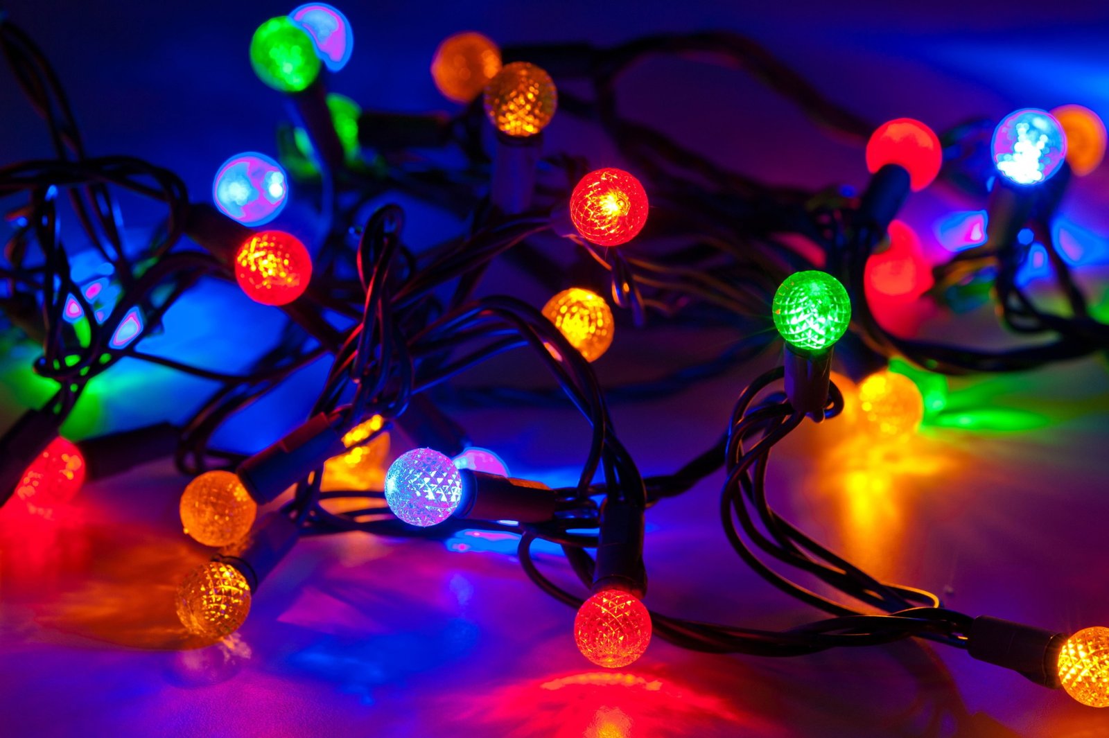 christmas lights backgrounds for computer 2k
