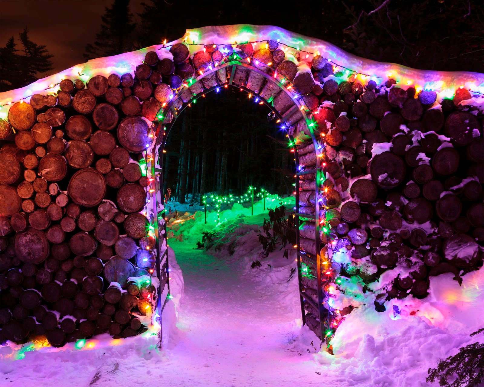 Bright and merry Christmas lights xmas festival season christmas eve 2k