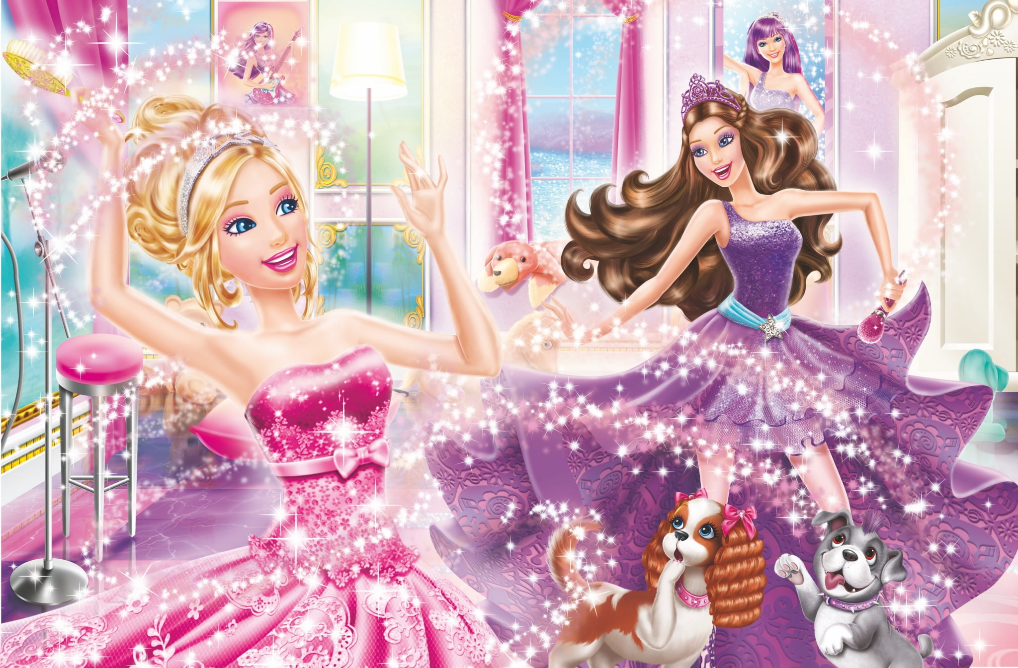 barbie background for computer celebration happiness young adult 2k