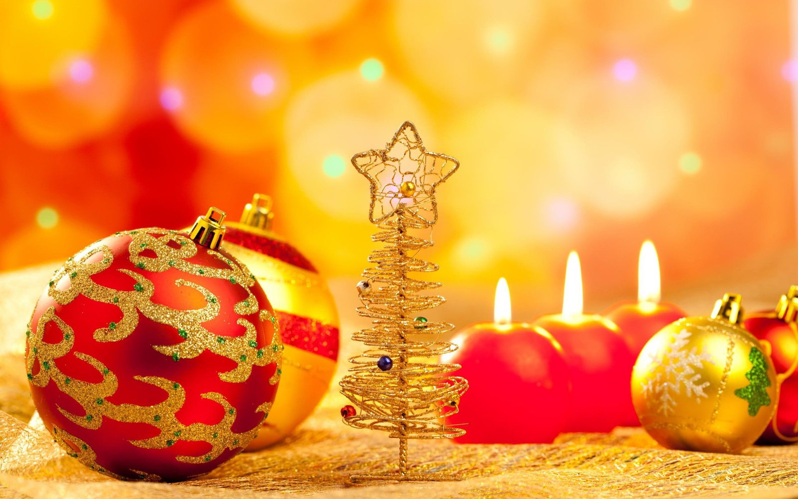 Christmas New Year ornaments candles decorations 2k