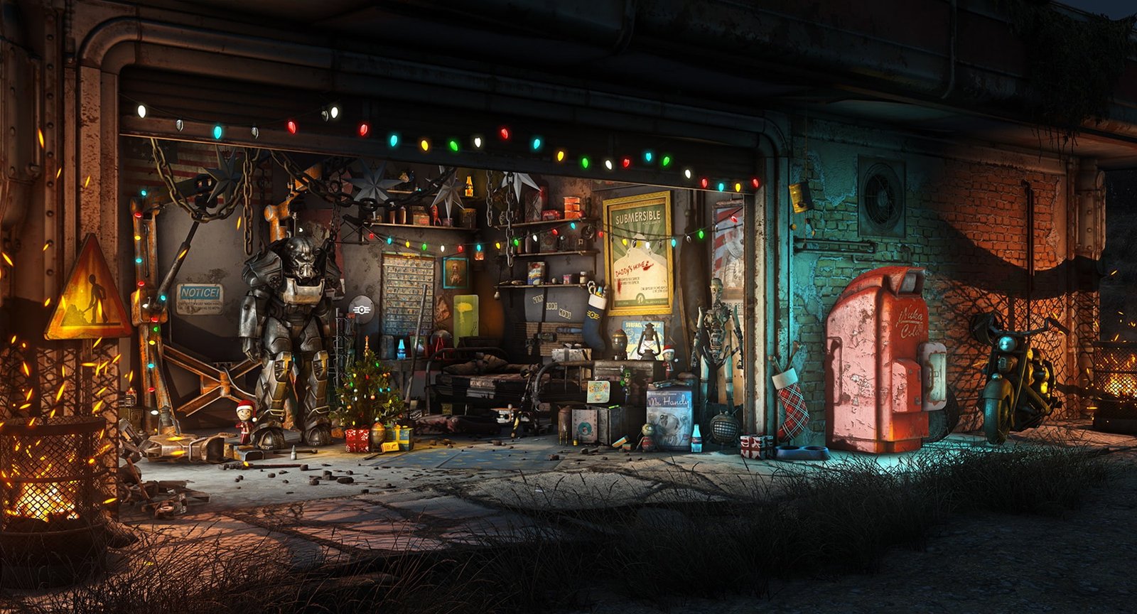 The game Christmas New year Weapons Decoration Garage 2k
