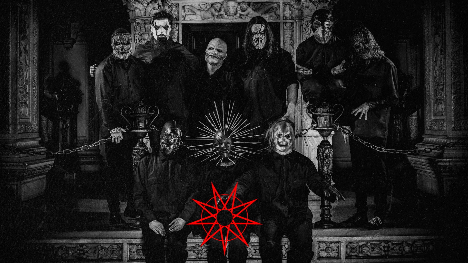 Slipknot metal band art and craft representation human